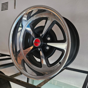 Rally wheels - Polished face black inserts - PCD 5x120